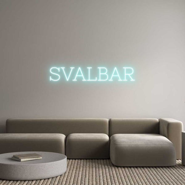 Individuelles Neon: SVALBAR