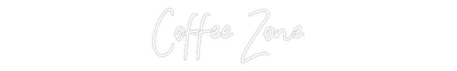 Individuelles Neon: Coffee Zone