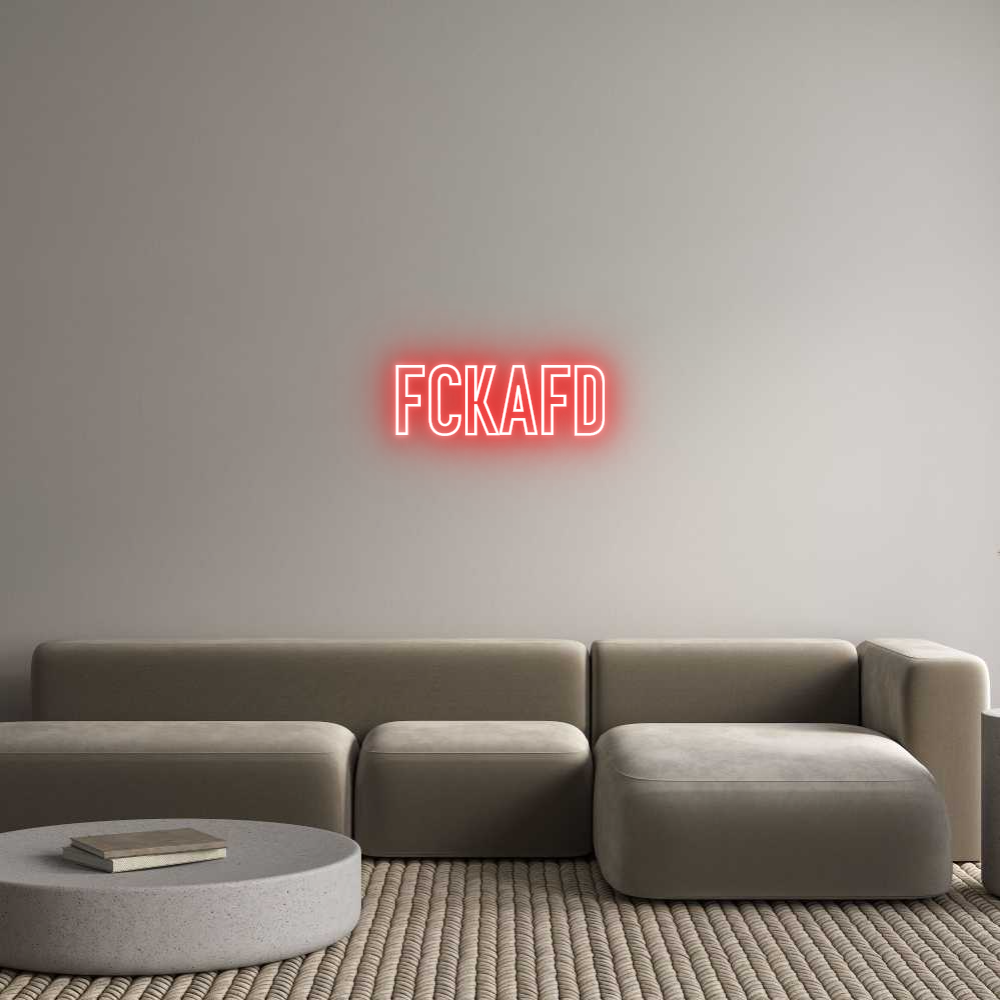Individuelles Neon: FCKAFD