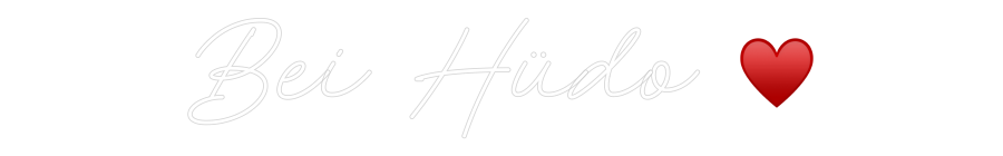 Individuelles Neon: Bei Hüdo ♥️