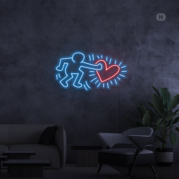 Neon Schild Liebe Kunst senden