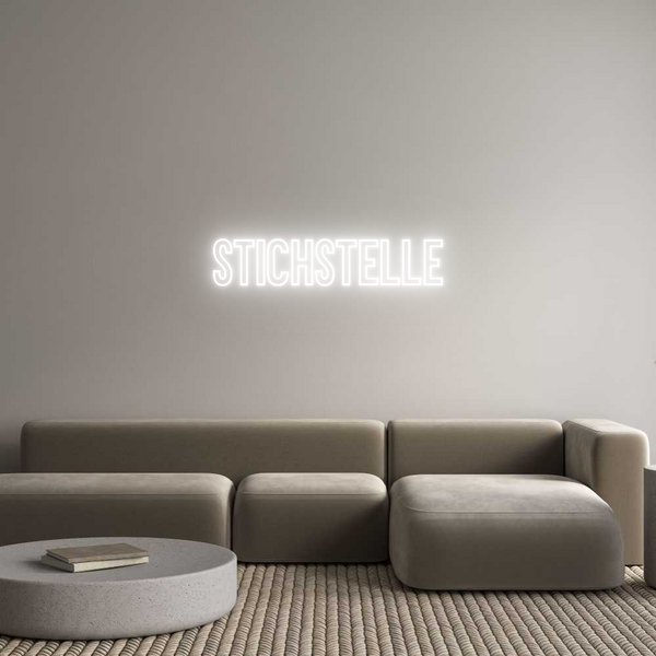 Individuelles Neon: Stichstelle