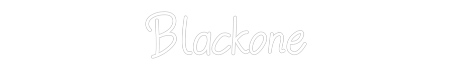 Individuelles Neon: Blackone