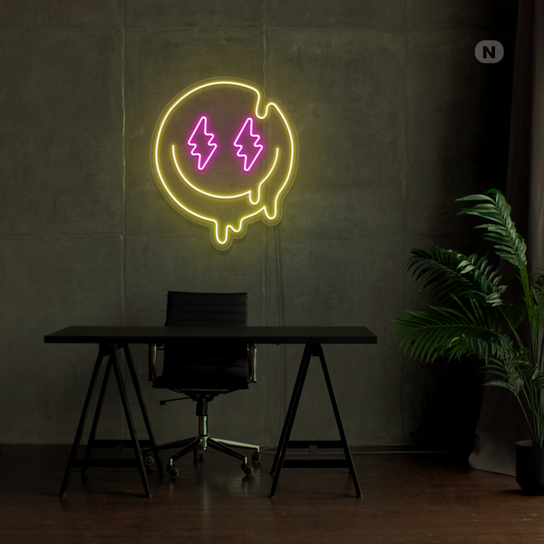 Neon Schild Smiley