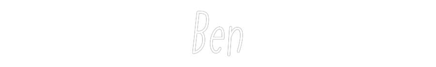 Individuelles Neon: Ben