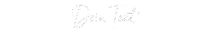 Individuelles Neon: Dein Text
