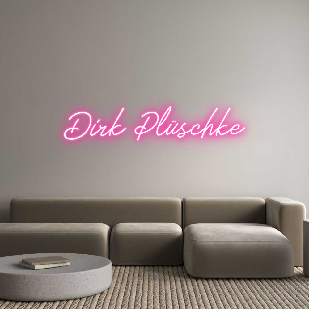 Individuelles Neon: Dirk Plüschke