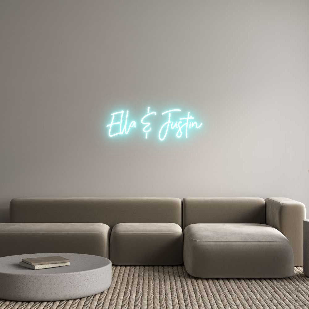 Individuelles Neon: Ella & Justin