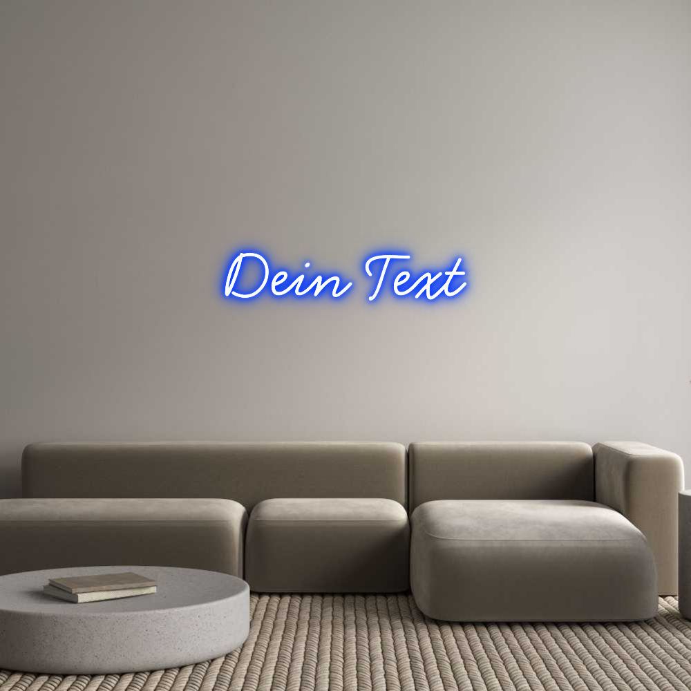 Individuelles Neon: Dein Text