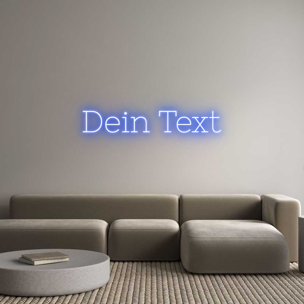 Individuelles Neon: Dein Text