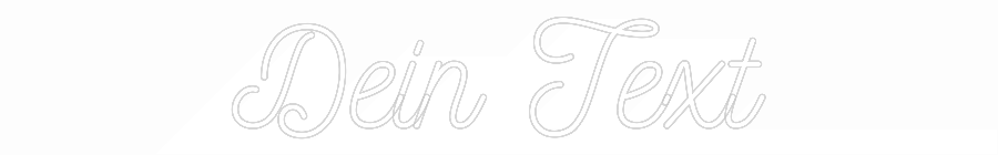 Individuelles Neon: Dein Text