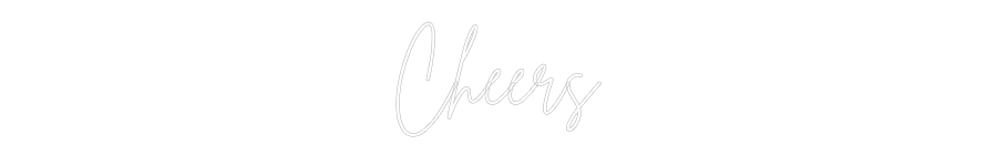 Individuelles Neon: Cheers