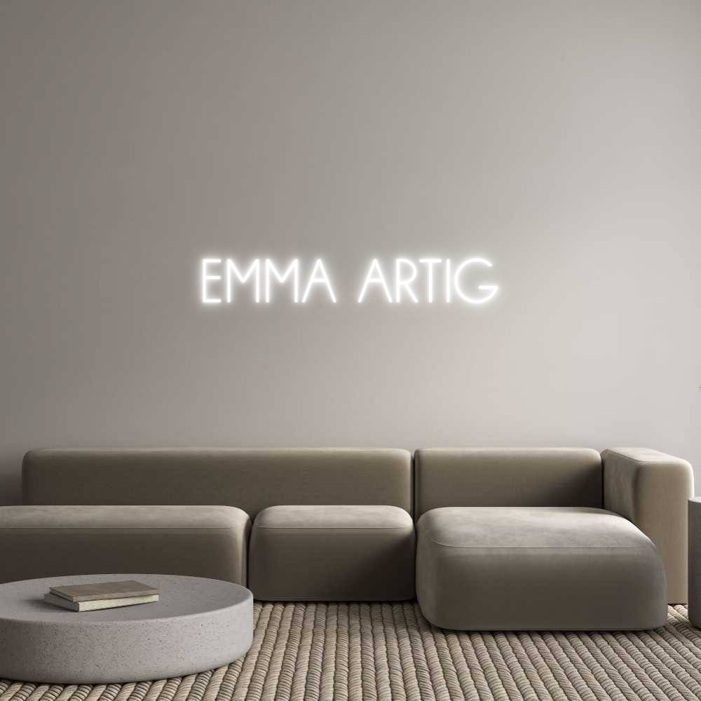 Individuelles Neon: EMMA ARTIG