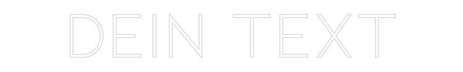 Individuelles Neon: Dein Text