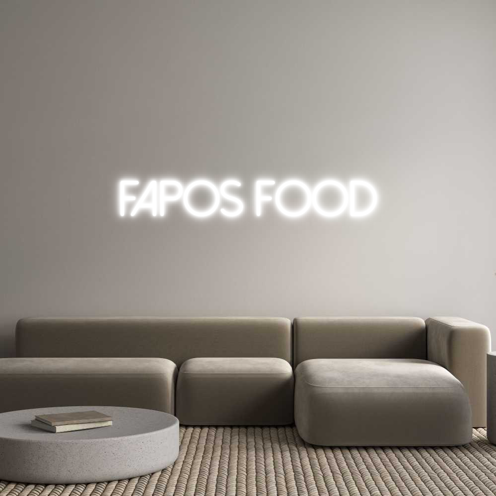 Individuelles Neon: Fapos Food