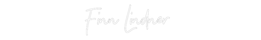 Individuelles Neon: Finn Lindner