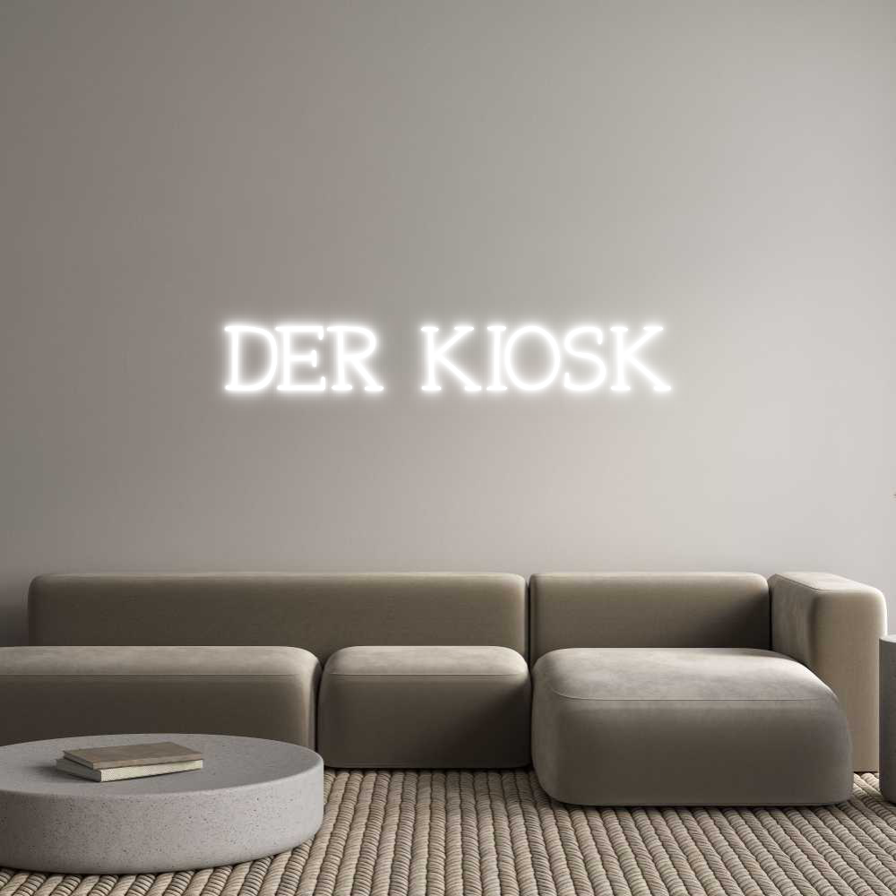 Individuelles Neon: DER KIOSK
