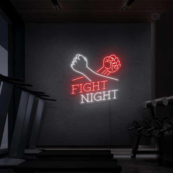 Neon Schild Fight Night