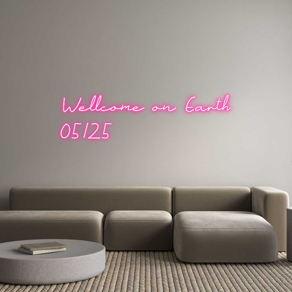 Individuelles Neon: Wellcome on E...