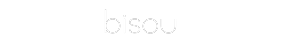 Individuelles Neon: bisou
