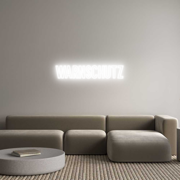 Individuelles Neon: Warnschutz