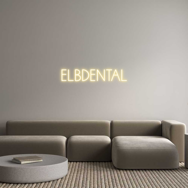 Individuelles Neon:  ELBDENTAL