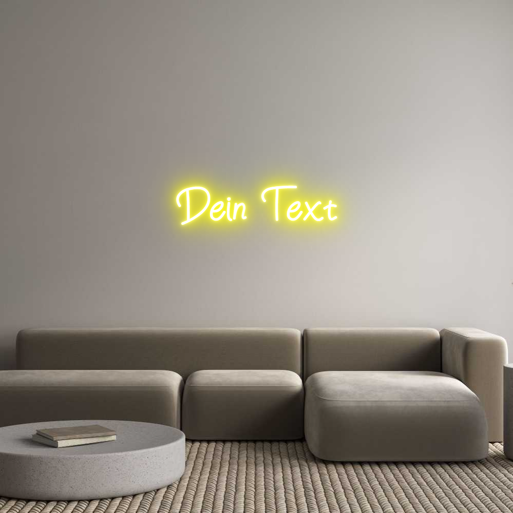 Individuelles Neon: Dein Text