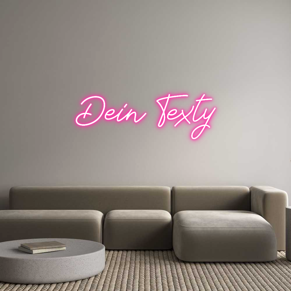 Individuelles Neon: Dein Texty