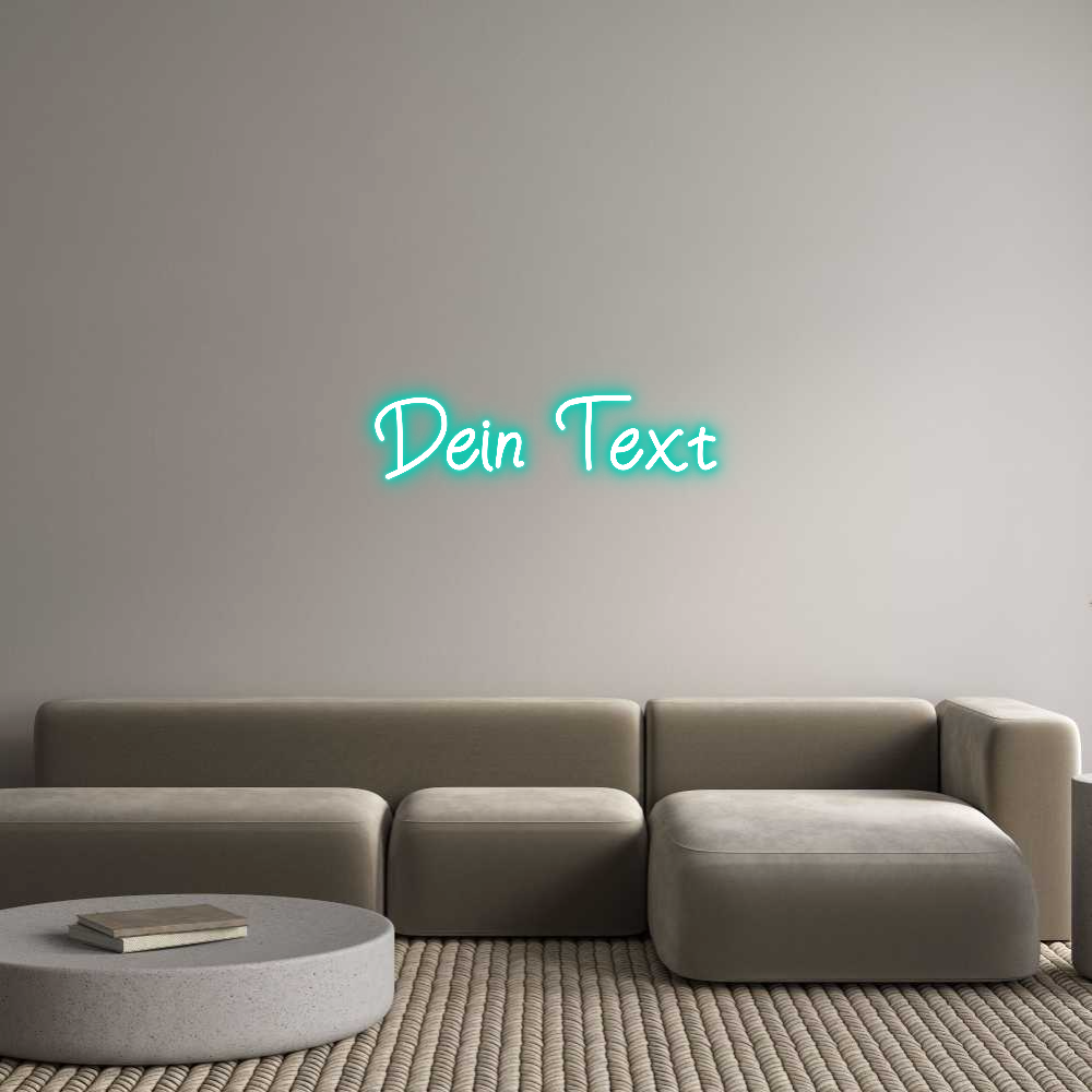 Individuelles Neon: Dein Text