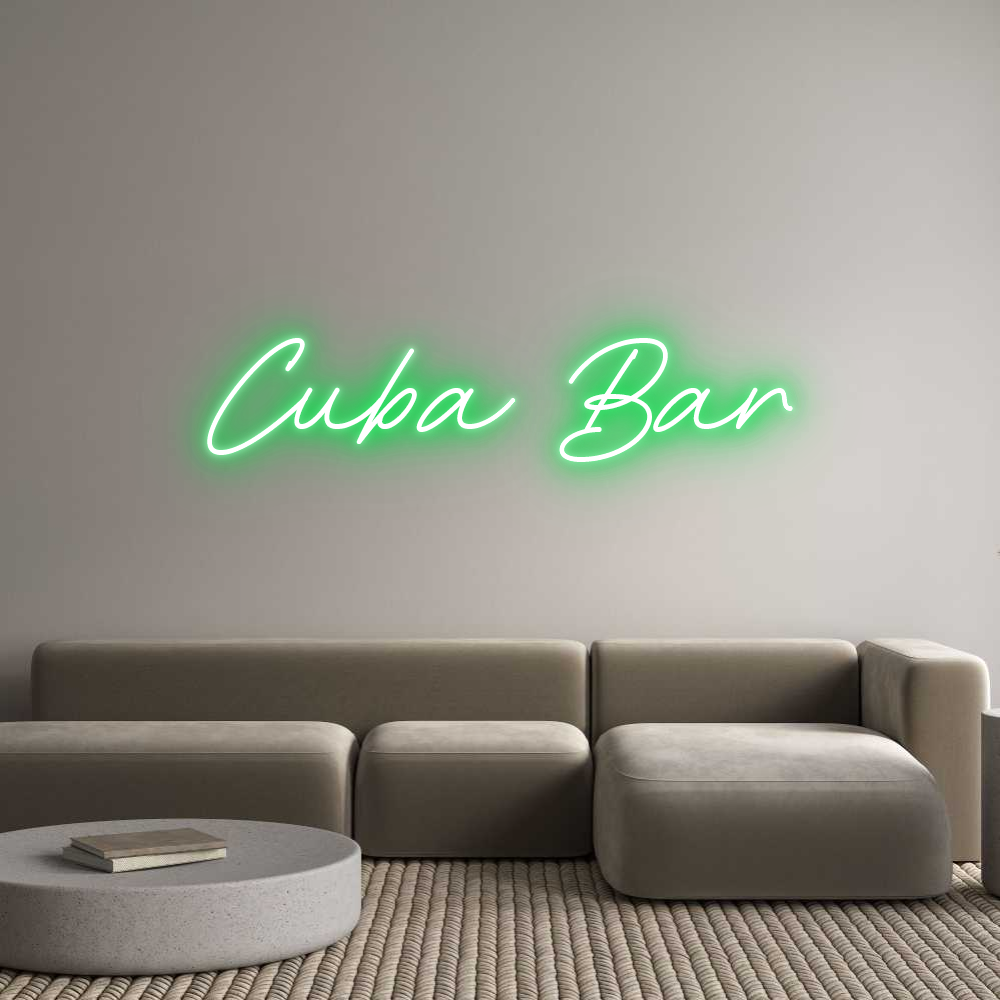 Individuelles Neon: Cuba Bar