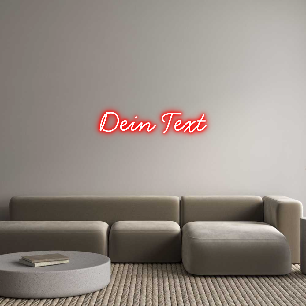 Individuelles Neon: Dein Text