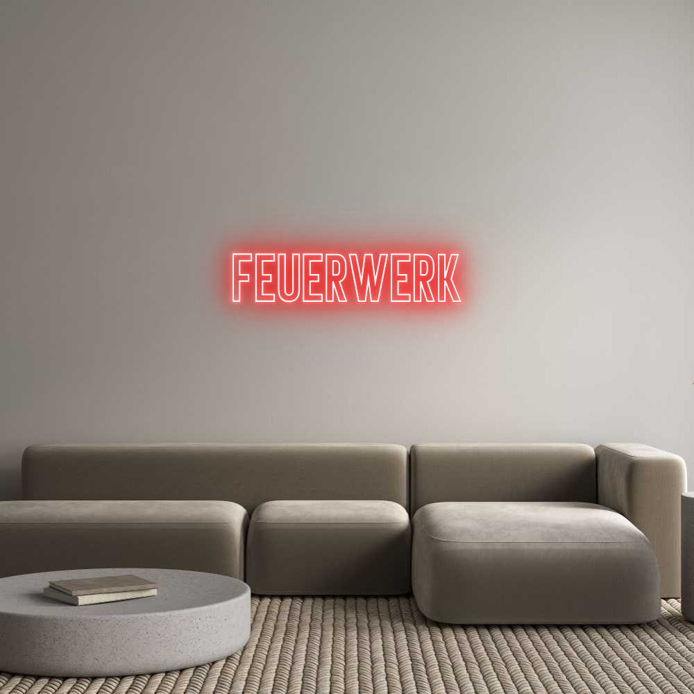 Individuelles Neon: Feuerwerk