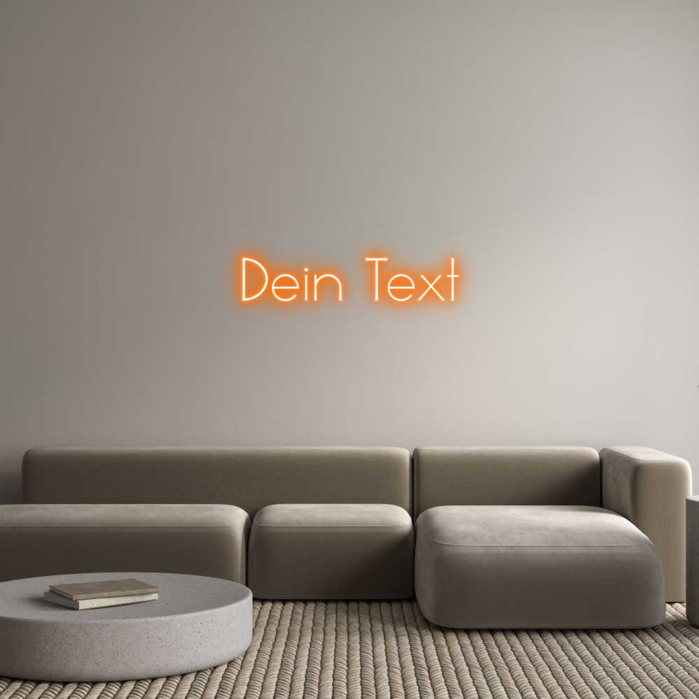 Individuelles Neon: Dein Text