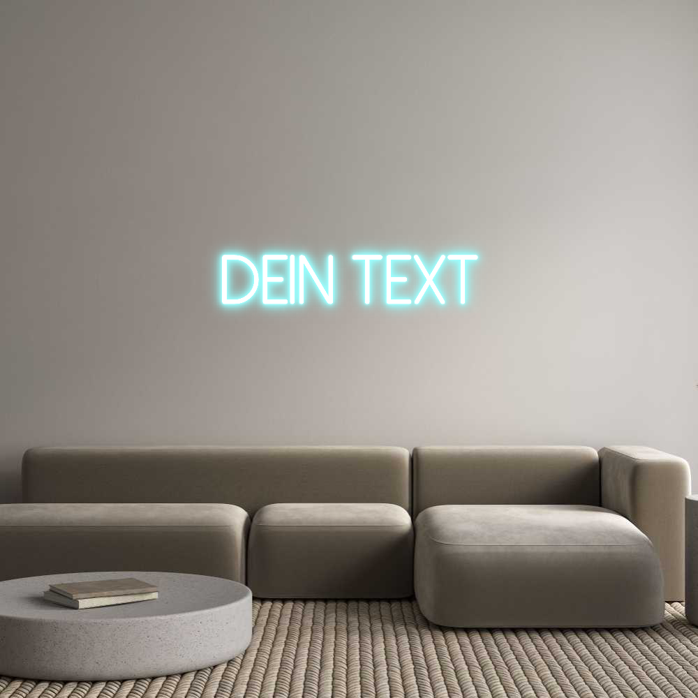 Individuelles Neon: Dein Text