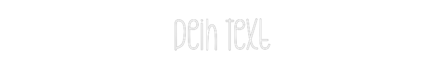 Individuelles Neon: Dein Text