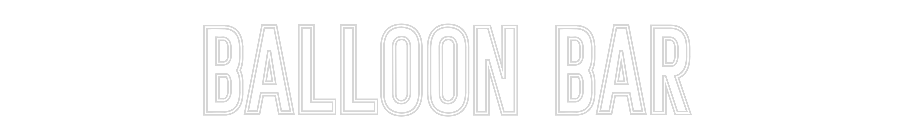 Individuelles Neon: Balloon Bar