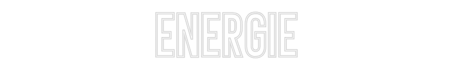 Individuelles Neon: ENERGIE