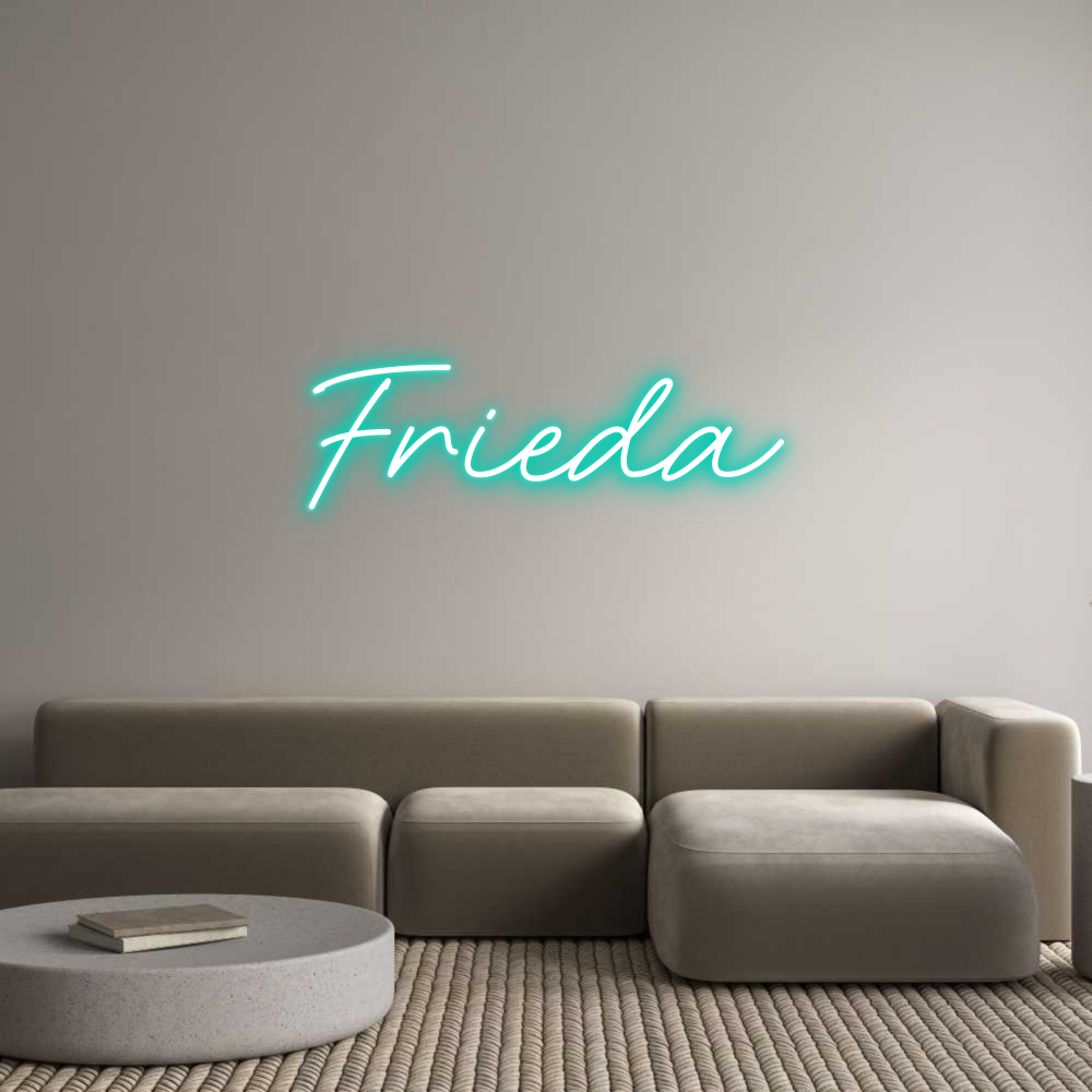 Individuelles Neon: Frieda