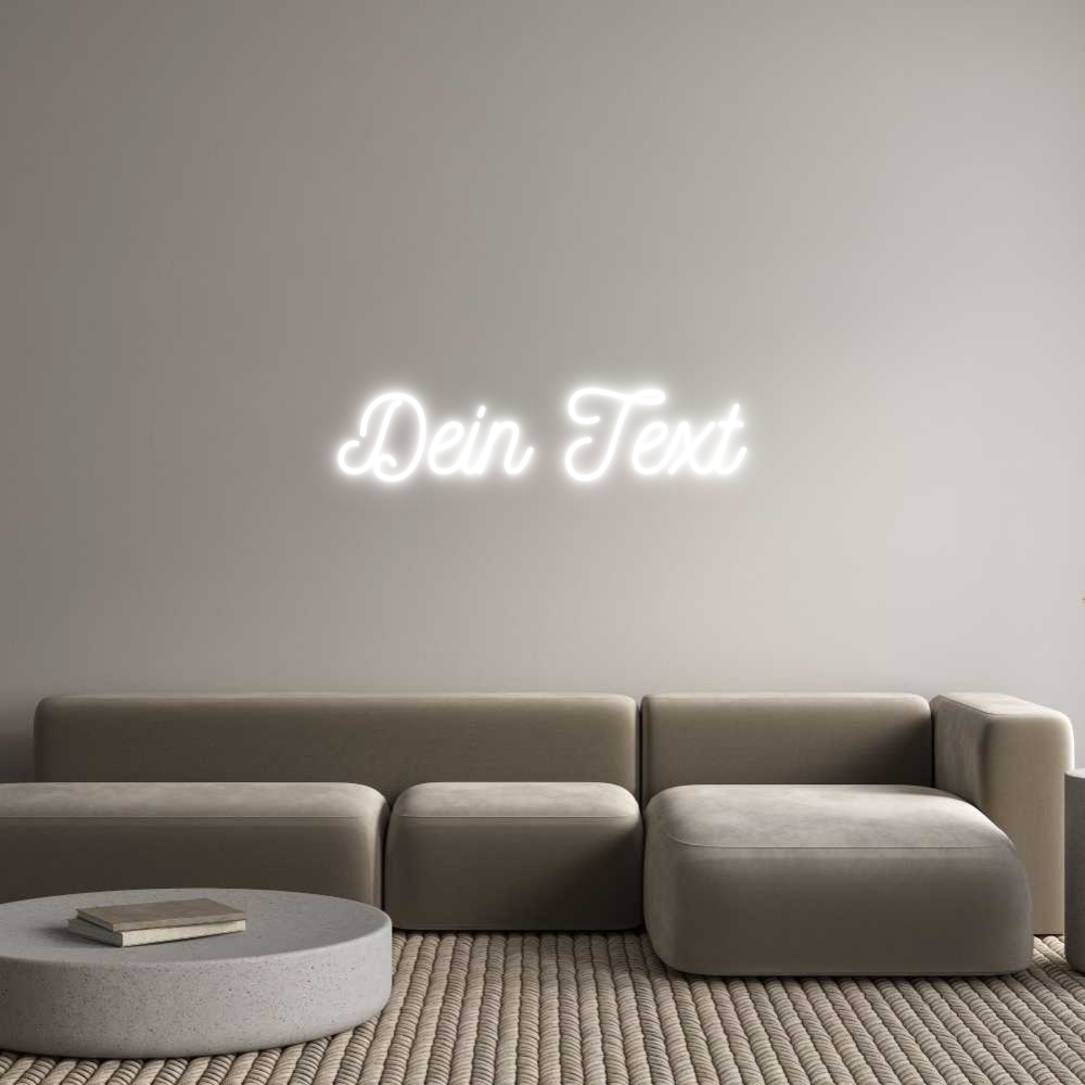 Individuelles Neon: Dein Text