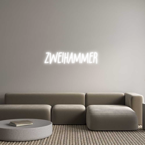 Individuelles Neon: ZWEIHAMMER