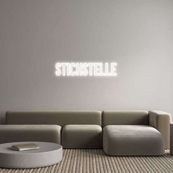 Individuelles Neon: Stichstelle