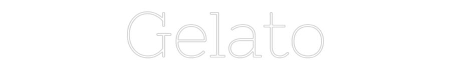 Individuelles Neon: Gelato