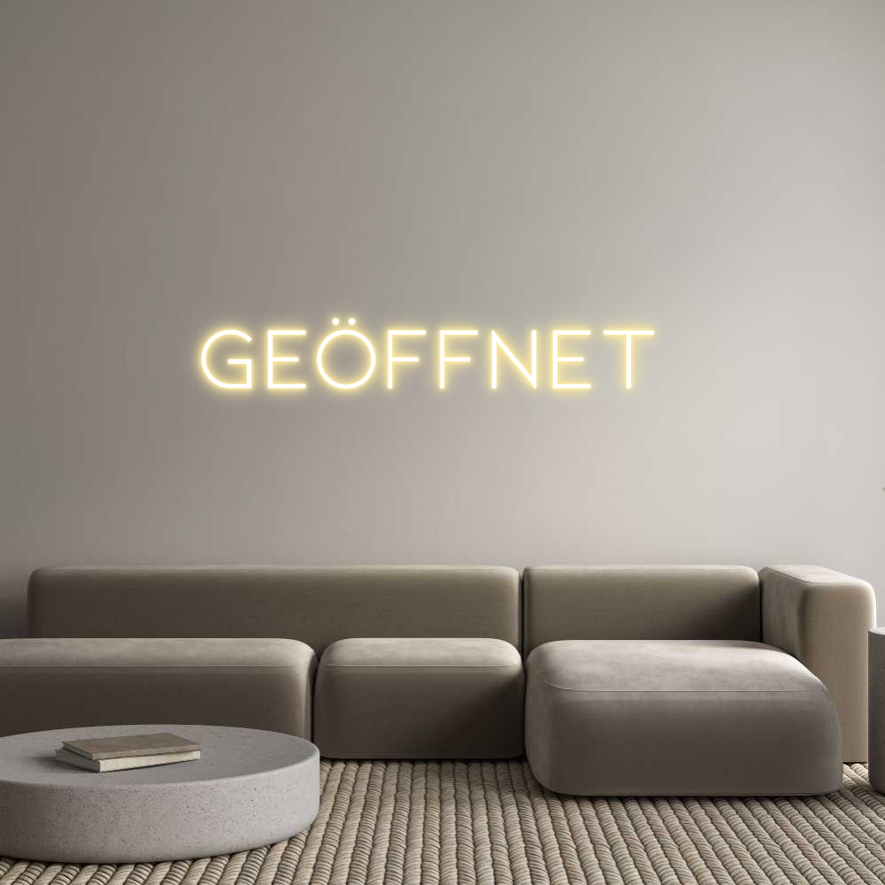 Individuelles Neon: GEÖFFNET