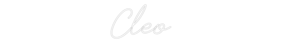 Individuelles Neon: Cleo