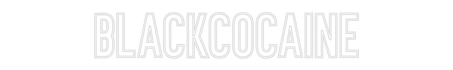 Individuelles Neon: BLACKCOCAINE