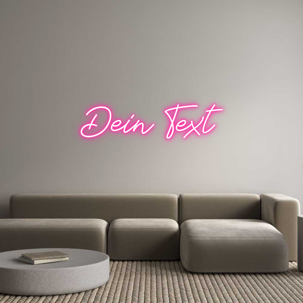 Individuelles Neon: Dein Text