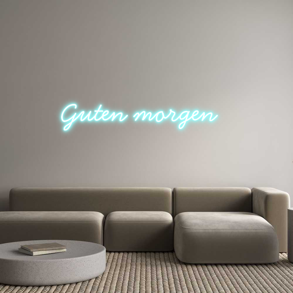 Individuelles Neon: Guten morgen