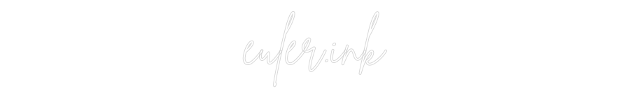 Individuelles Neon: euler.ink