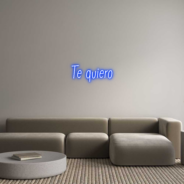 Individuelles Neon: Te quiero