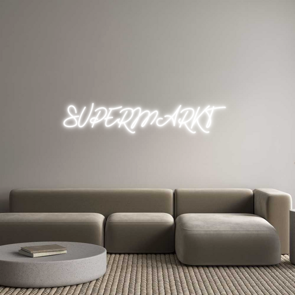 Individuelles Neon: SUPERMARKT